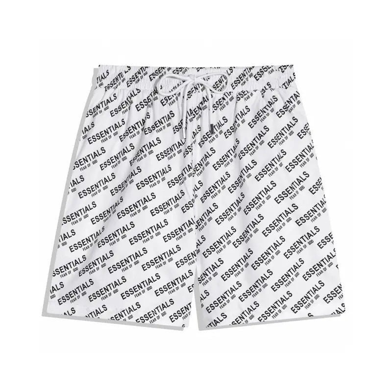 Essentials FOG Weiße Baumwollshorts für Herren – Bequeme Streetwear mit lockerer Passform