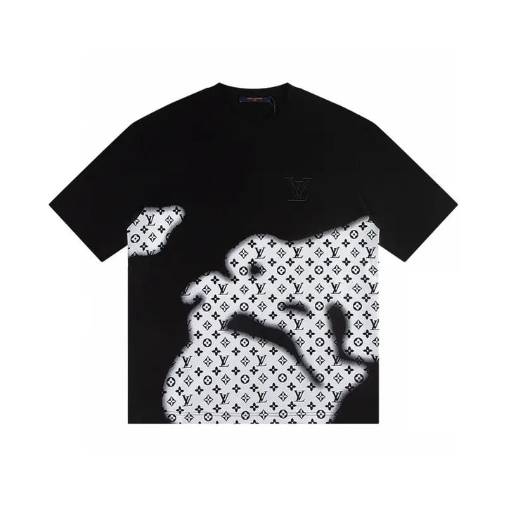 Louis Vuitton Luxuriöses Baumwoll-T-Shirt für Herren – Stilvoller Monogramm-Print