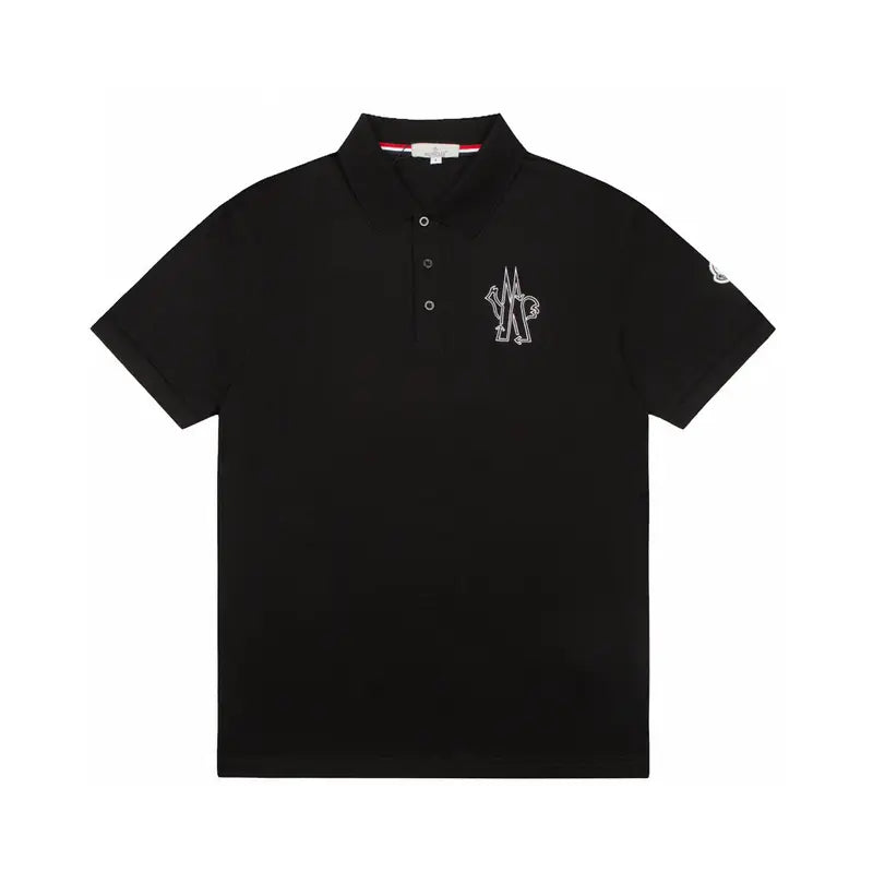 Moncler Luxus Polohemd für Herren mit ikonischem Logo, atmungsaktiv & bequem