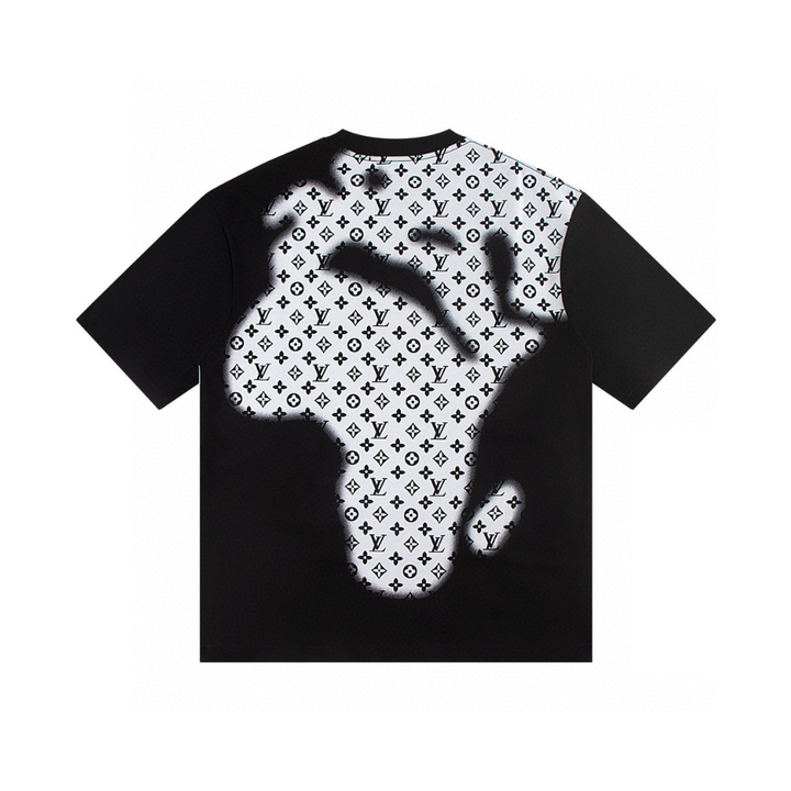 Louis Vuitton Luxuriöses Baumwoll-T-Shirt für Herren – Stilvoller Monogramm-Print