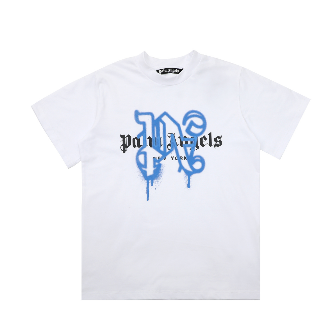Palm Angels New York T-Shirt für Herren – Luxuriöses Baumwoll-Shirt mit Statement-Print