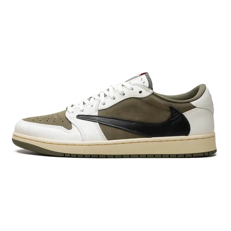 Exklusiver Air Jordan 1 Low OG SP Travis Scott 'Medium Olive' Sneaker