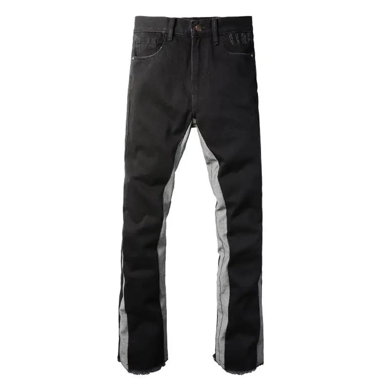 Exklusive Amiri Flared Jeans: Schwarze Grau Waschung, Premium Denim, Rock-Chic Style