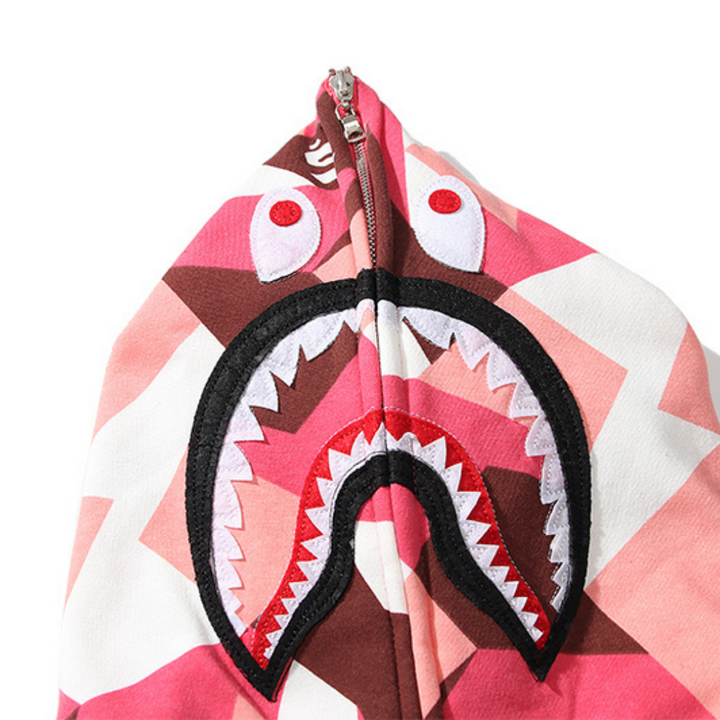 BAPE Streetwear Hai Camo Hoodie – Exklusiver Japanischer Kapuzenpullover für Herren