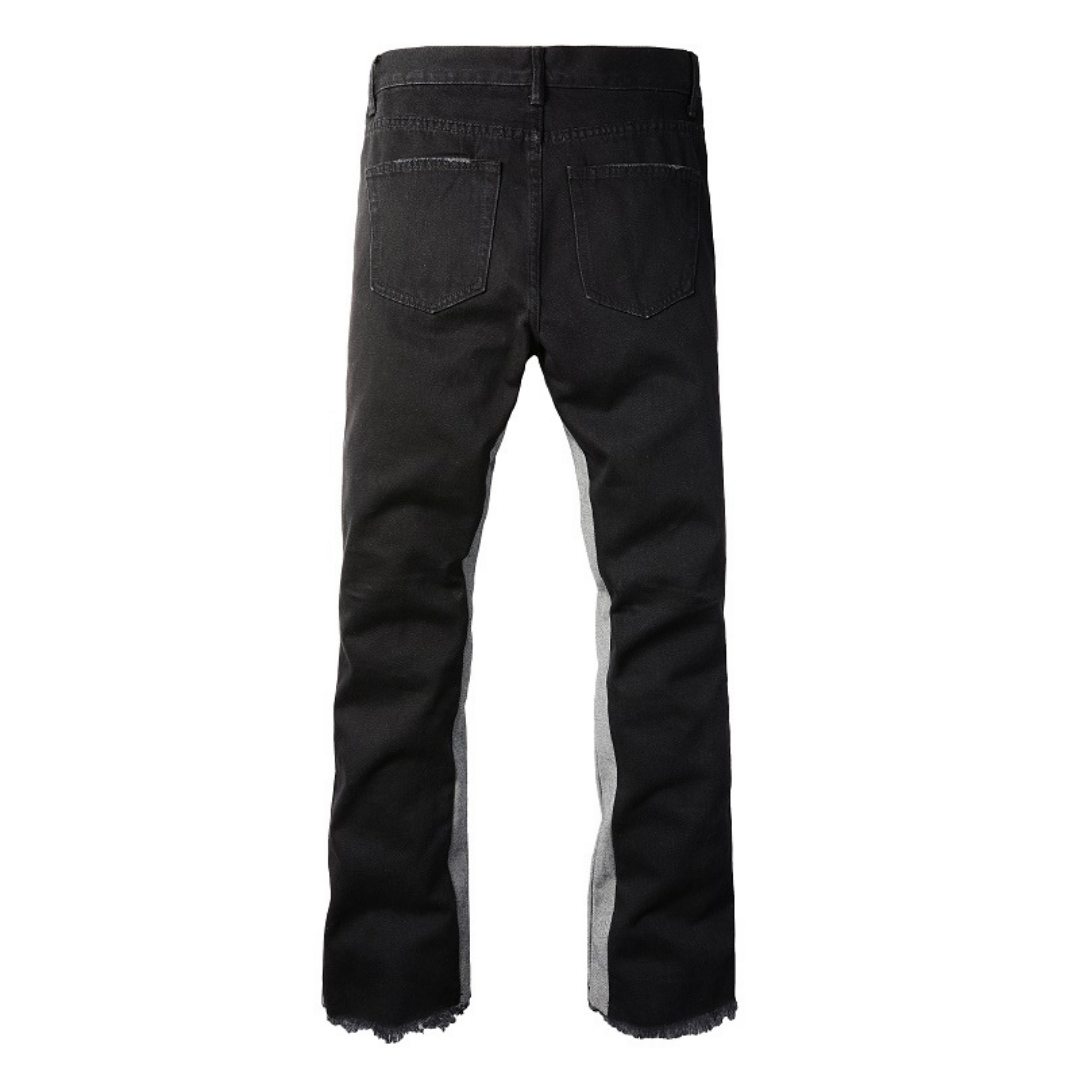 Exklusive Amiri Flared Jeans: Schwarze Grau Waschung, Premium Denim, Rock-Chic Style