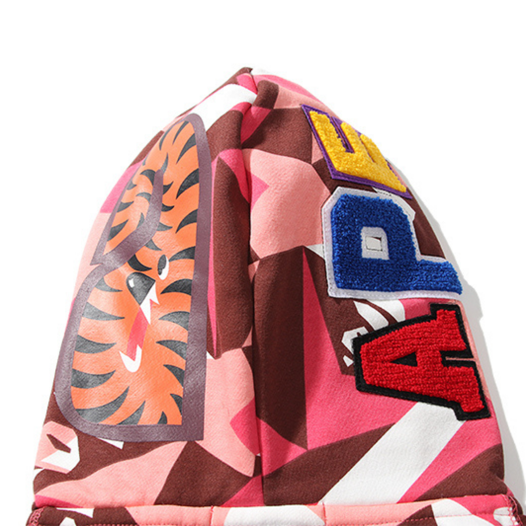 BAPE Streetwear Hai Camo Hoodie – Exklusiver Japanischer Kapuzenpullover für Herren