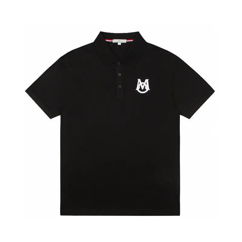 Moncler Luxus Herren Polo Kurzarm Baumwolle mit Logo – Eleganter Freizeit-Look