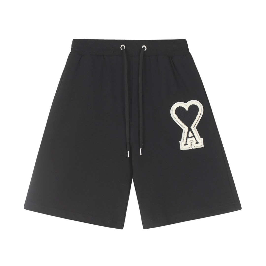 AMI Paris Herren Logo-Shorts – Premium Baumwolle für Stilvollen Komfort
