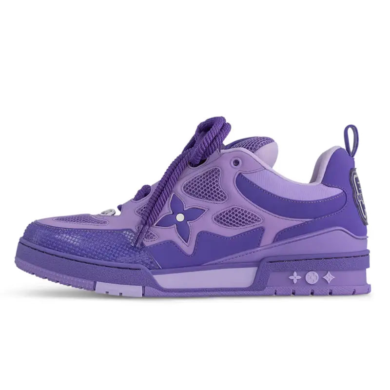 Luxuriöse Louis Vuitton Skate Sneaker Lila – Stilvoller Komfort für Fashionistas