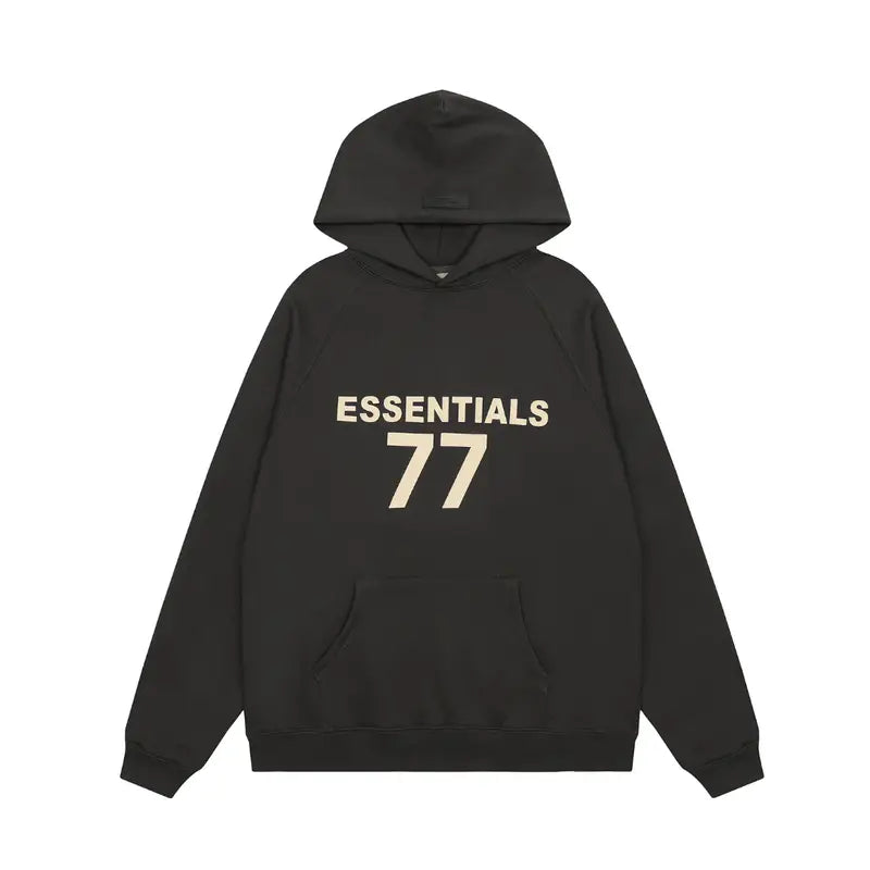 Essentials Fear of God '77' Unisex Kapuzenpullover – Luxuriöser Komfort, Oversized Fit