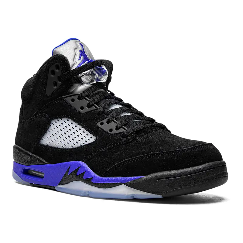 Air Jordan 5 Retro „Racer Blue“ Herren Sneaker – Ikonischer Basketballschuh in Schwarz/Blau