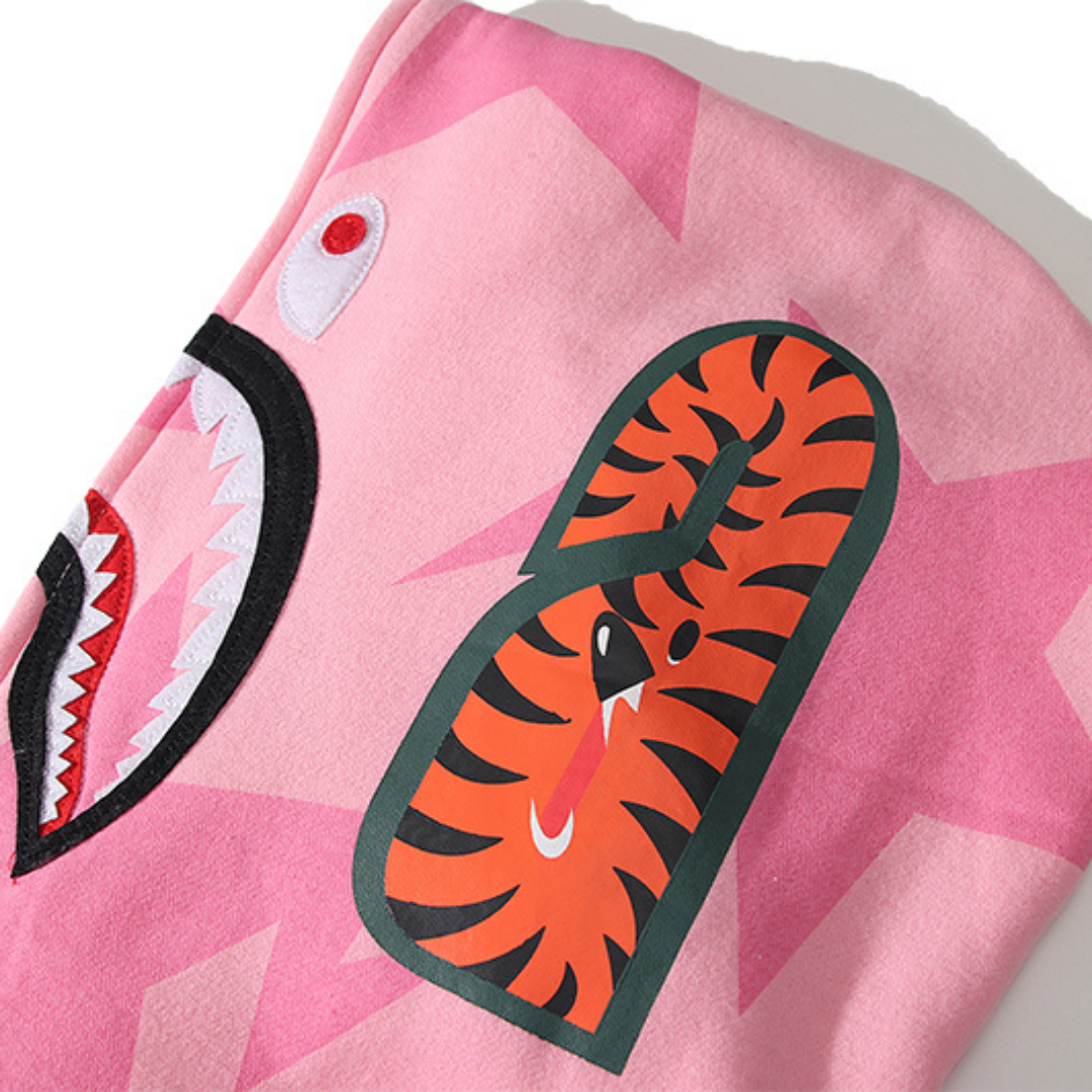 Authentischer BAPE Affenkopf Logo Kapuzenpullover für Herren – Premium Streetwear Komfort