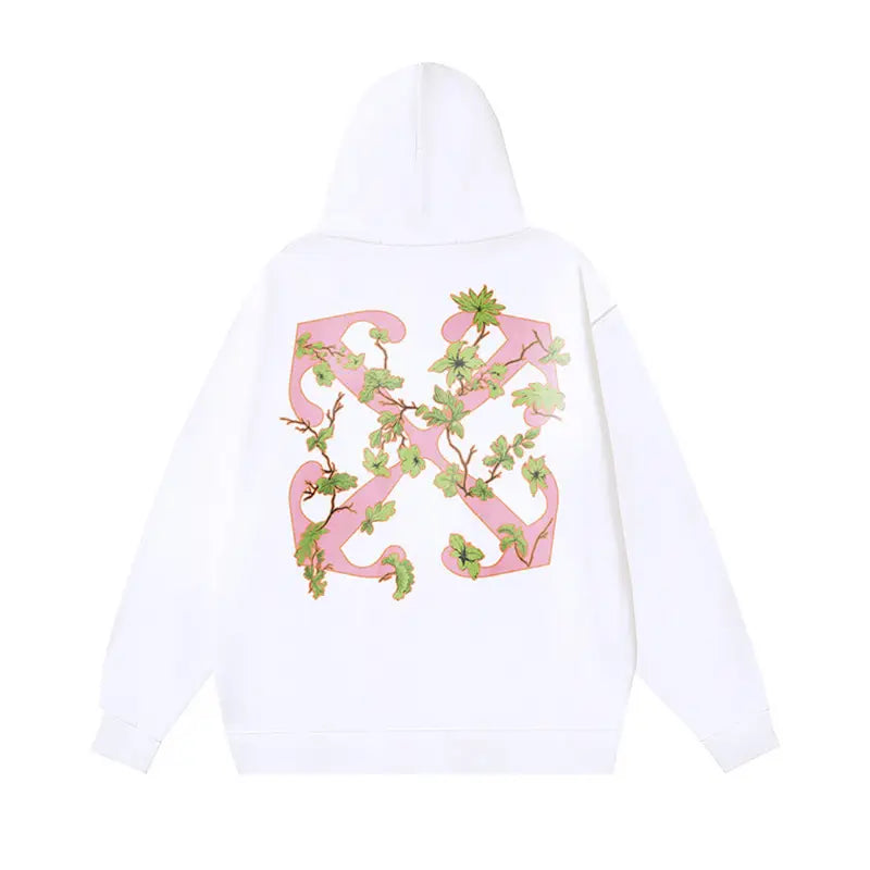 Off-White Monogramm Hoodie: Luxuriöser Streetwear-Pullover für Herren, Schwarz, Baumwolle