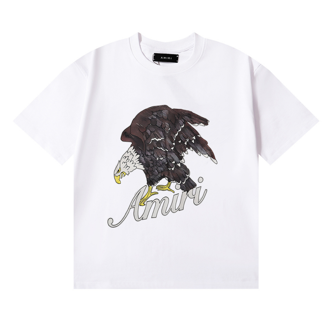 Amiri Adler T-Shirt: Luxuriöses Baumwoll-Shirt mit markantem Streetwear-Design