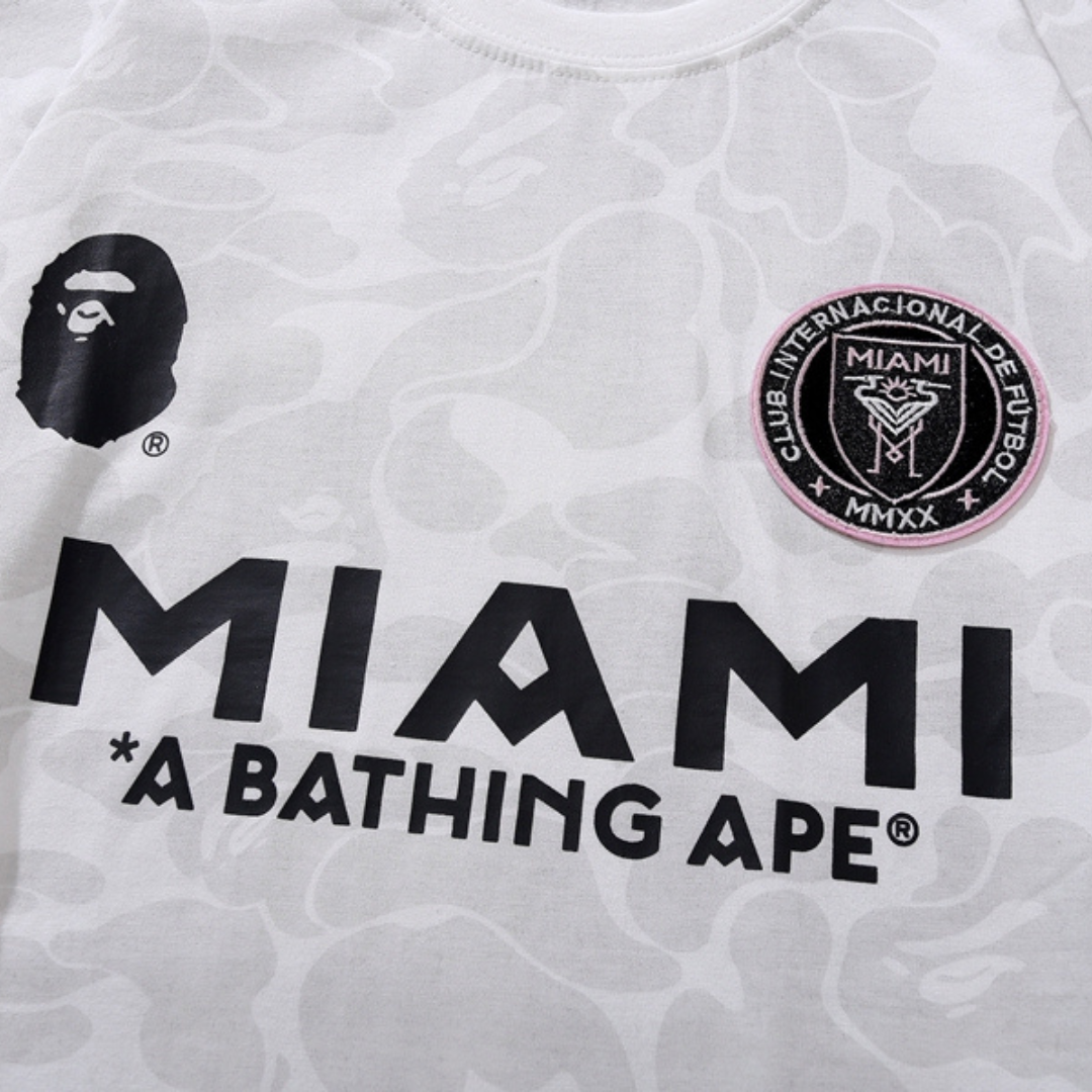Bape Miami Streetwear Set: Stylisches T-Shirt & Shorts für Herren, Bequem