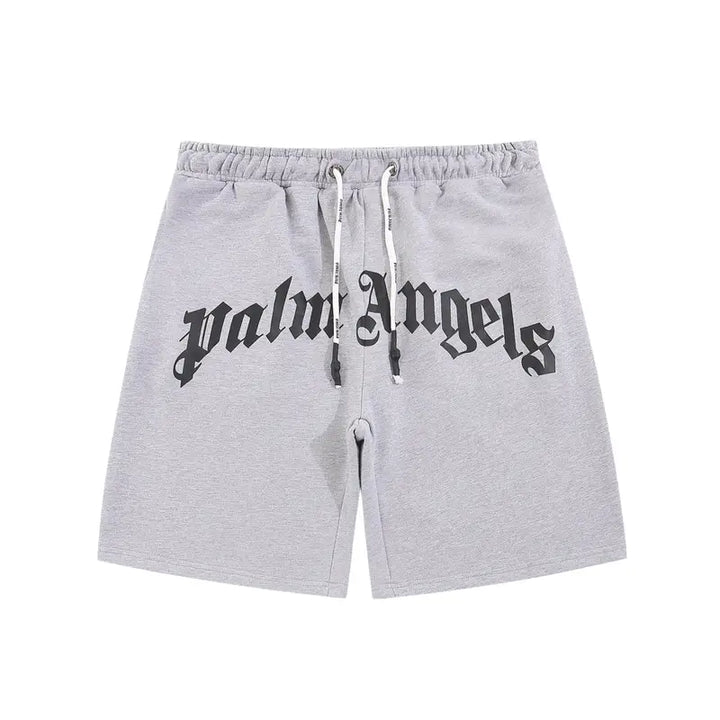 Palm Angels Graue Logo Shorts: Bequeme Designer-Freizeitshorts für Herren mit Stil
