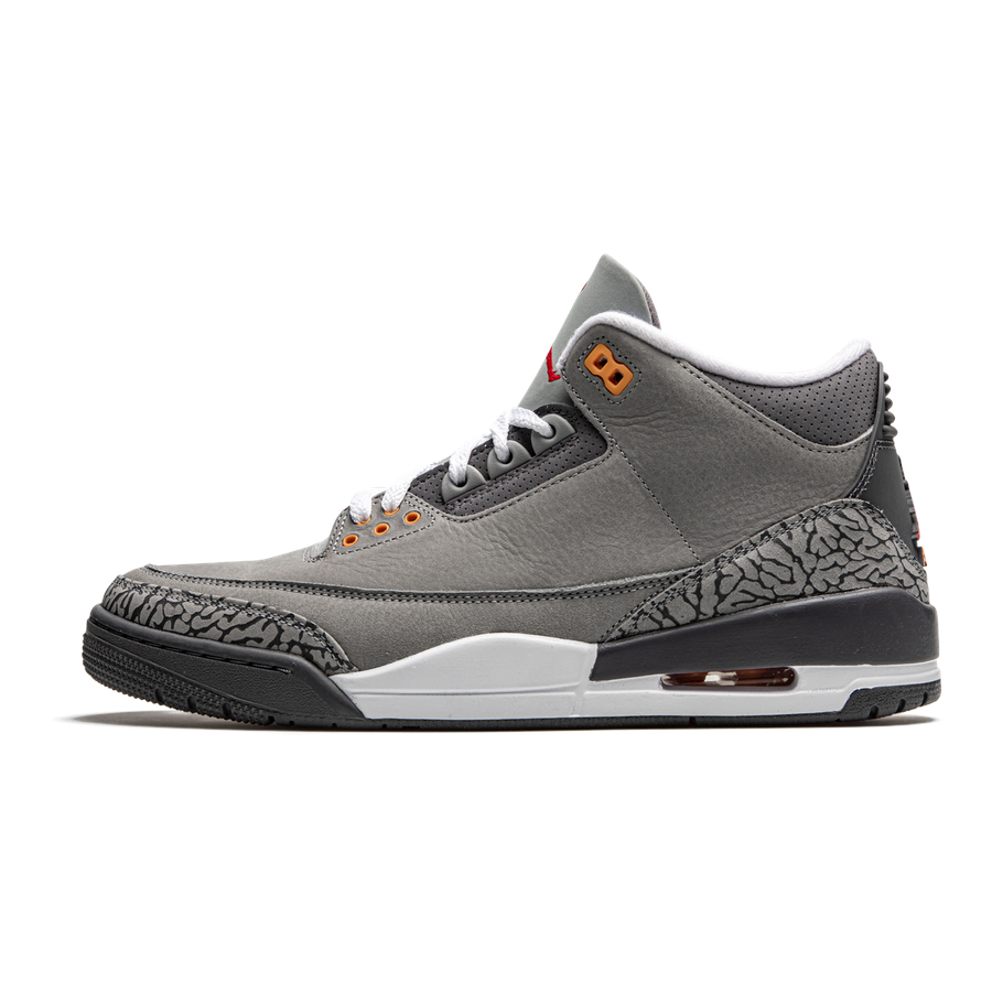 Air Jordan 3 Retro "Cool Grey" Herren Sneaker Premium Leder Klassiker Neuauflage