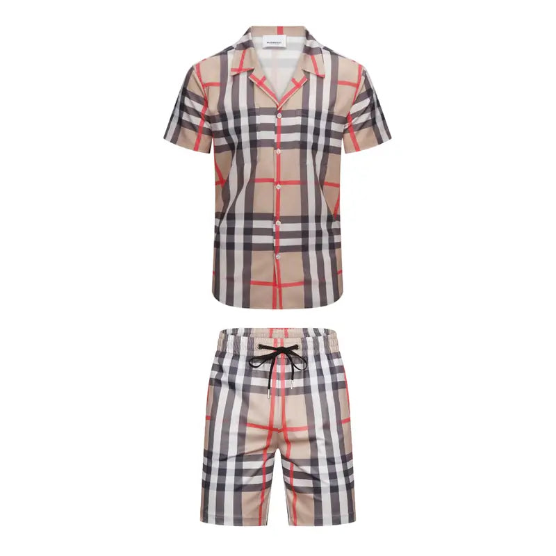 Exklusives Burberry Herren Shorts Set – Klassisches Karodesign, Luxuriöser Komfort und Stil