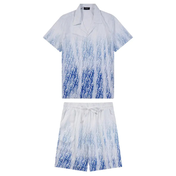 Amiri Monogramm Kurzarm-Set für Herren – Luxuriöses Sommer-Outfit mit Markenlogo