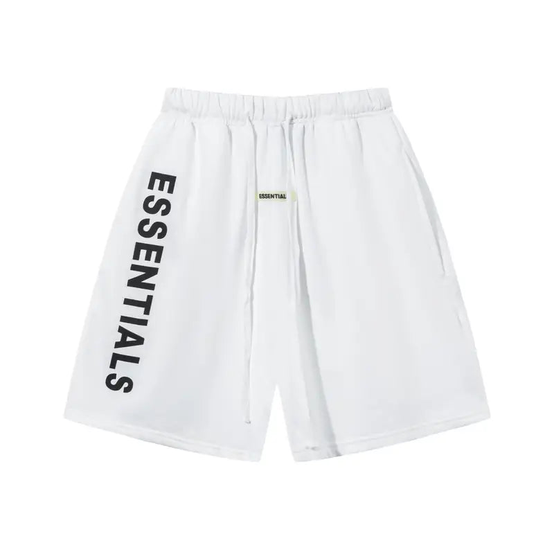 Essentials Fear of God Weiße Shorts: Bequemer Minimalistischer Streetwear-Stil für Sommer