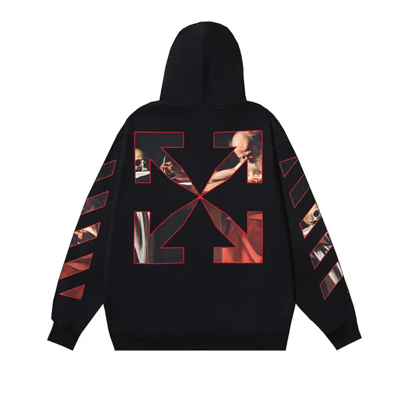 Off-White Monogramm Luxus Hoodie – Stylischer Streetwear Kapuzenpullover für Herren