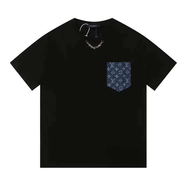Luxuriöses Louis Vuitton Herren T-Shirt – Ikonisches Monogramm Design Baumwolle
