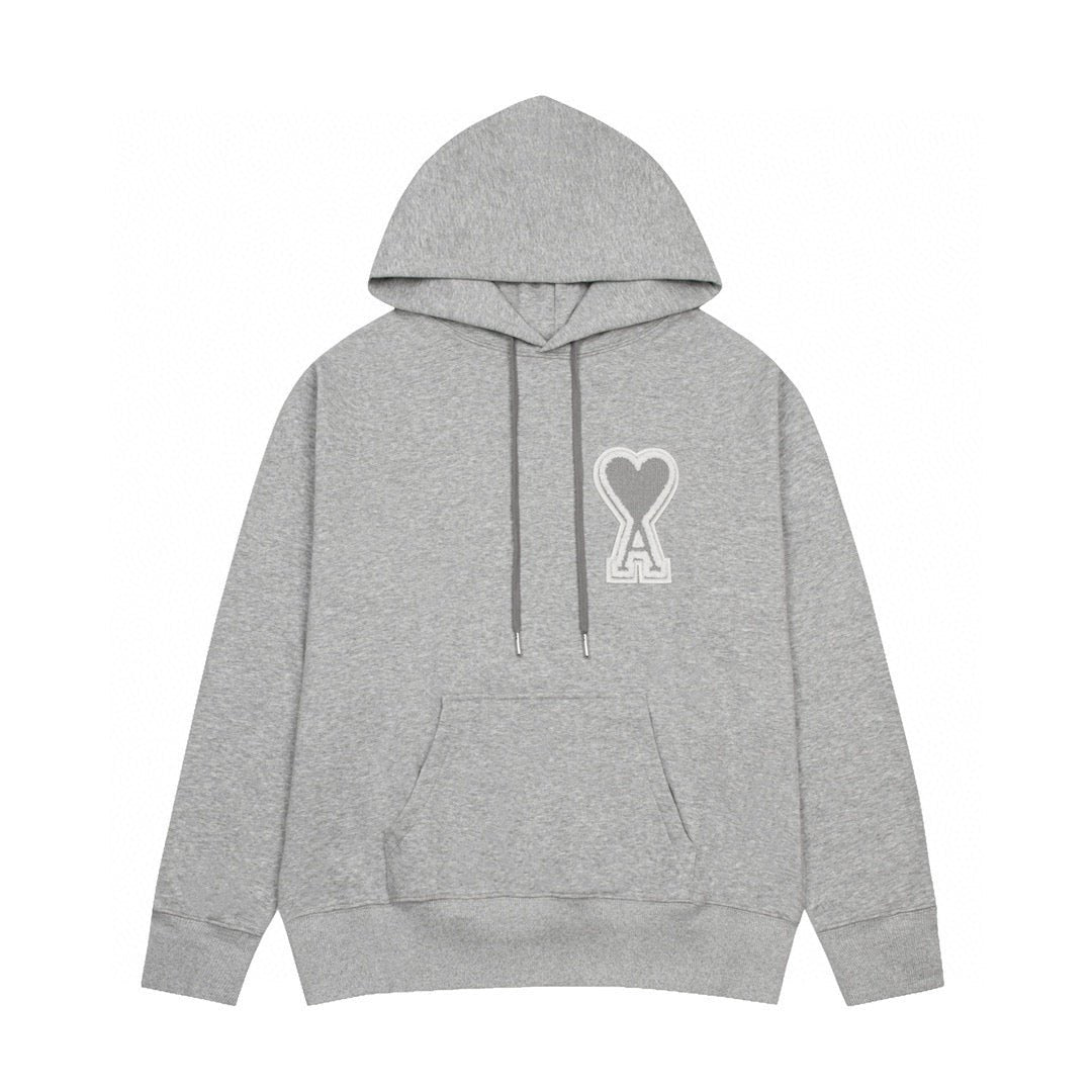 AMI Paris Bio-Baumwoll Hoodie – Zeitloser Pariser Chic für Komfort & Stil