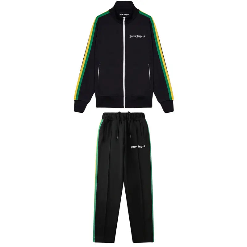 Palm Angels Nougat Sportlicher Designer-Trainingsanzug – Komfortabel und Chic