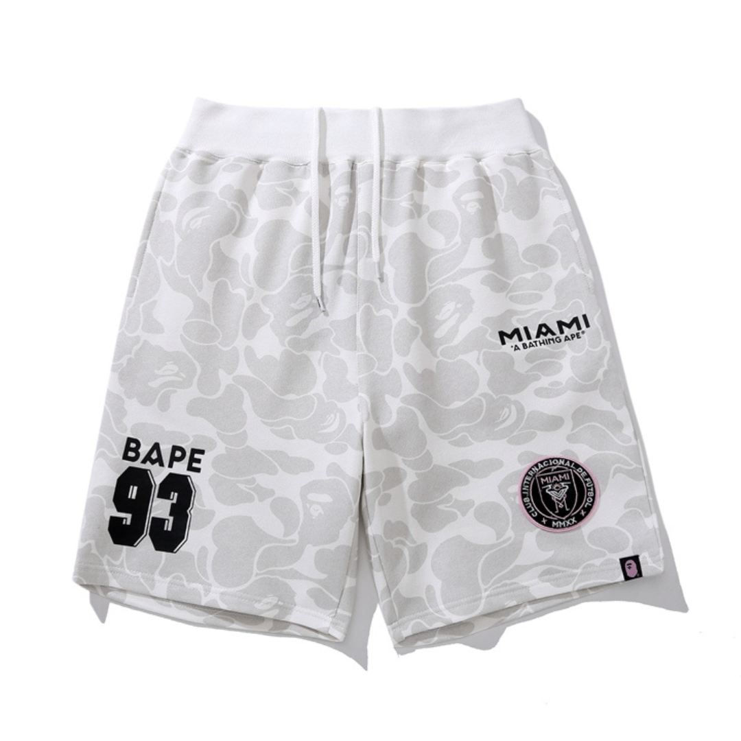 Bape Miami Streetwear Set: Stylisches T-Shirt & Shorts für Herren, Bequem