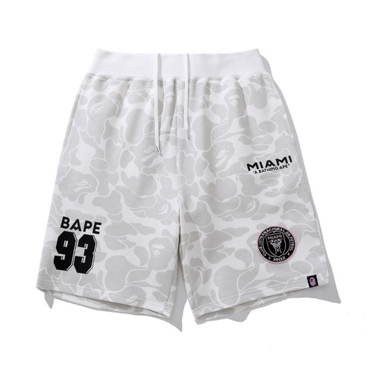 Bape Miami Streetwear Set: Stylisches T-Shirt & Shorts für Herren, Bequem