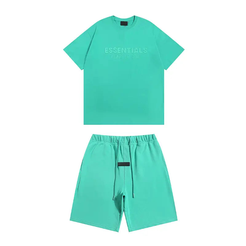 Essentials Fear of God Lässiges Streetwear Kurzarm-Set – Bequem & Stilvoll