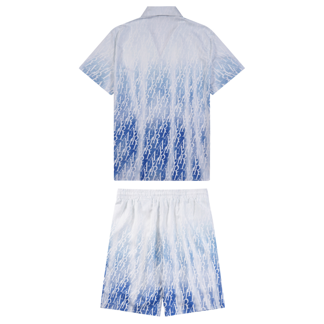 Amiri Monogramm Kurzarm-Set für Herren – Luxuriöses Sommer-Outfit mit Markenlogo
