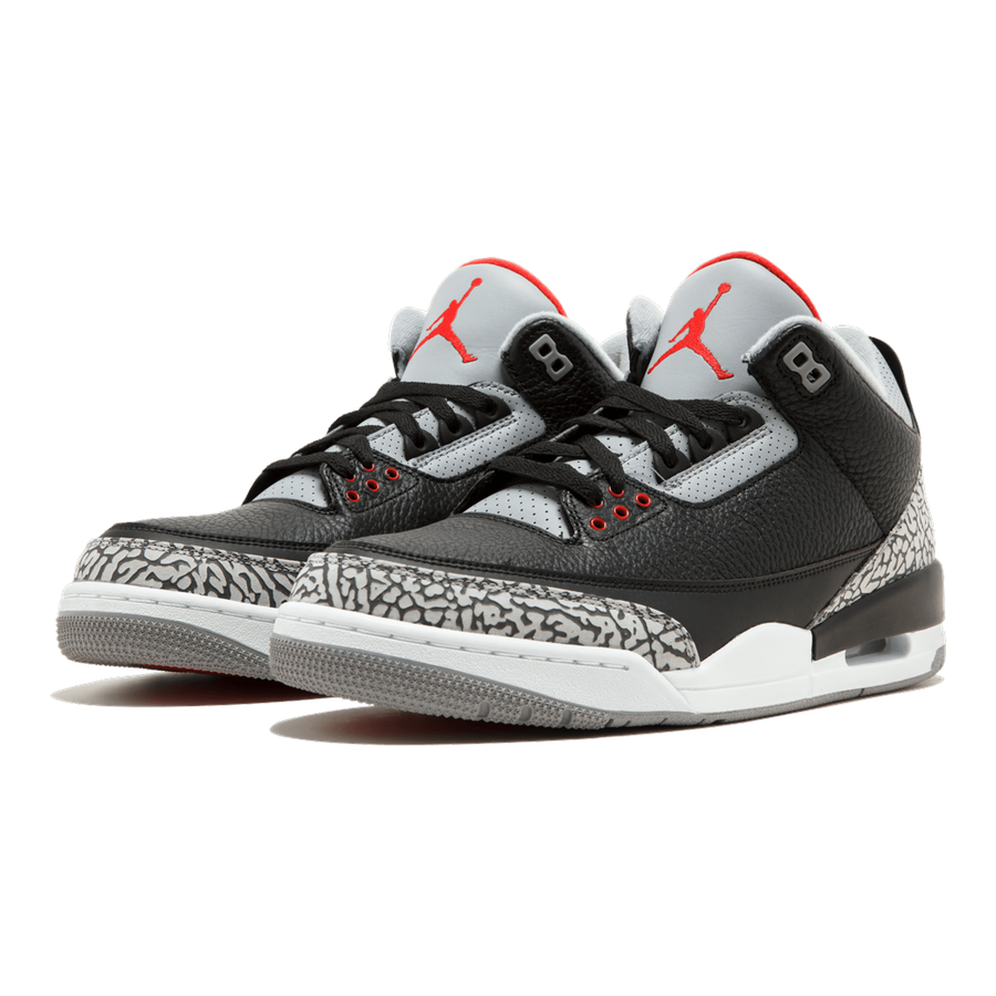 Legendäre Air Jordan 3 Retro OG Black Cement Herren Sneaker mit Nike Air