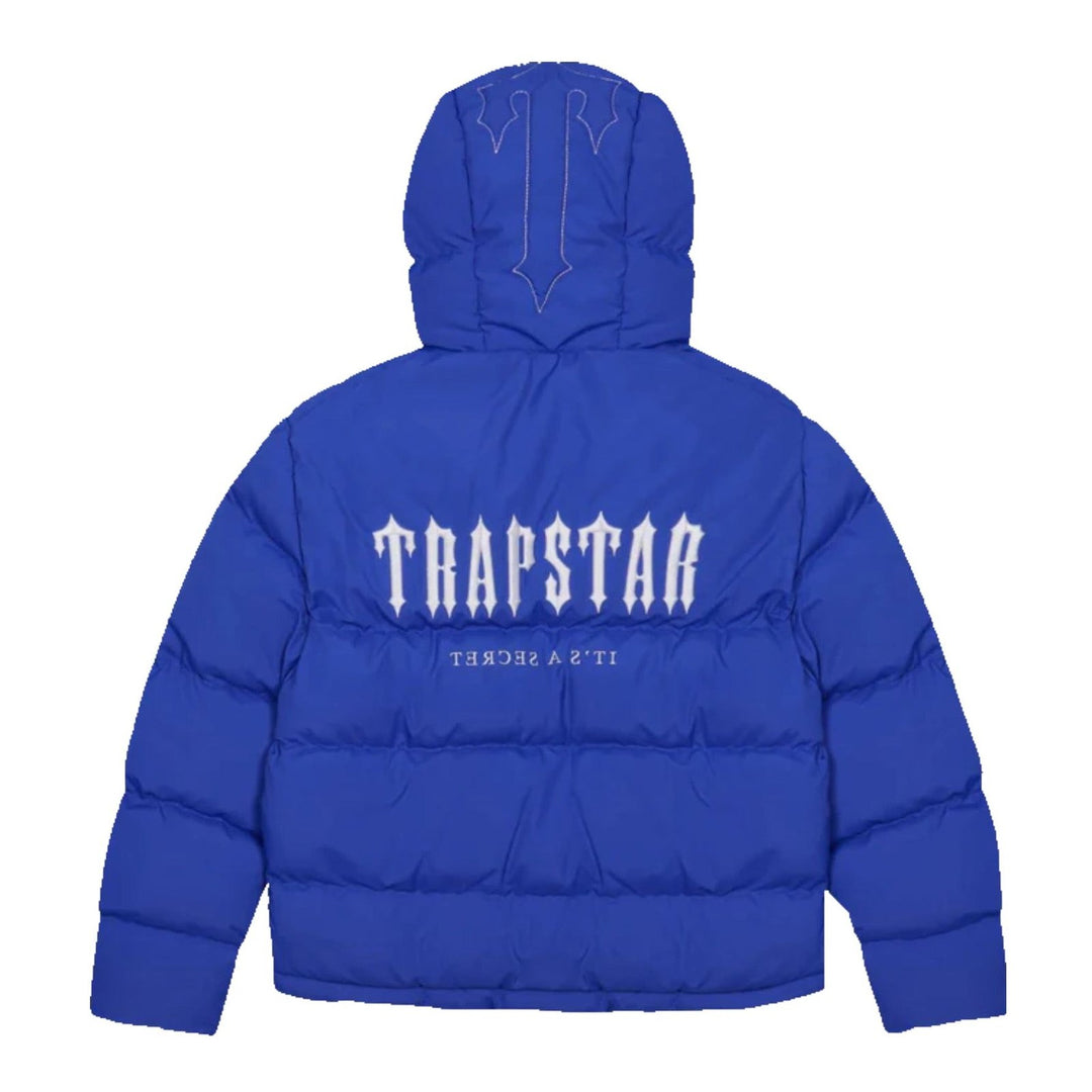 Trapstar Decoded 2.0 Kapuzen-Pufferjacke Blau – Warm, Stylisch, Streetwear für Herren