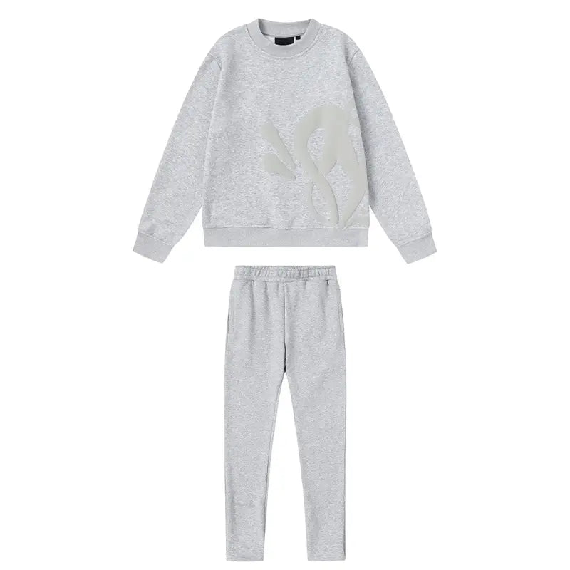 Syna World Monogramm Grau Trainingsanzug: Bequemer Streetwear-Stil für Herren