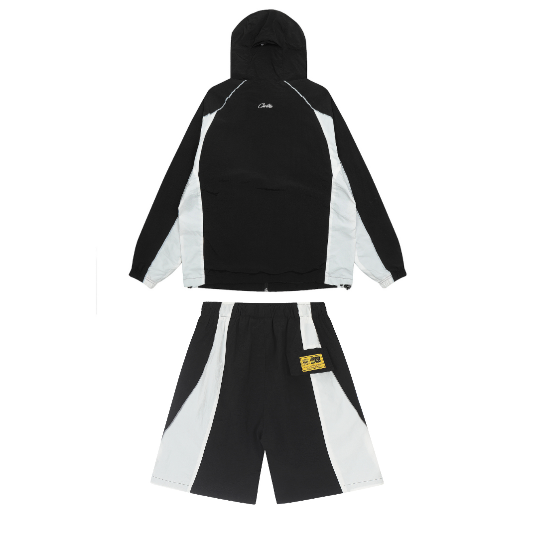 Exklusives Corteiz Schwarzes Streetwear Set – Stylisches Oberteil und Hose