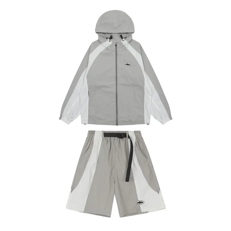 Corteiz Exklusives Graues Streetwear Set für Herren – Bequemer Style