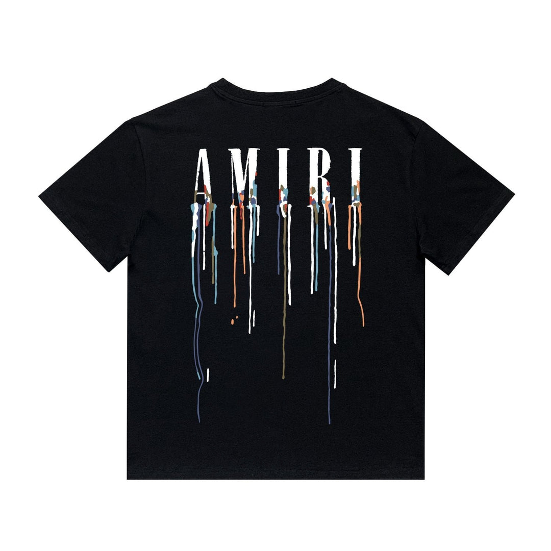 Luxuriöses Amiri Paint Drip T-Shirt: Künstlerischer Streetwear-Stil für Herren
