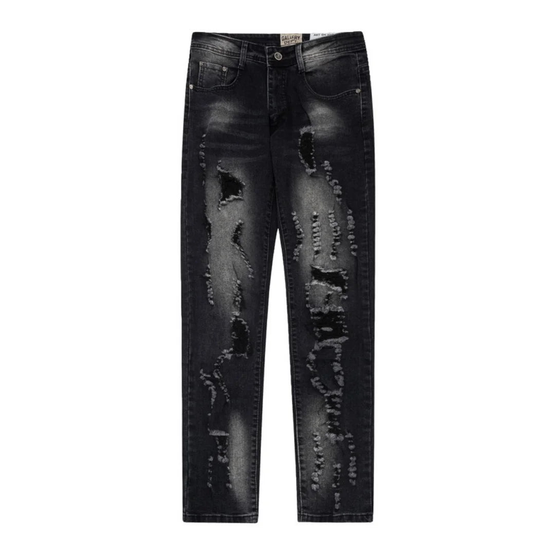 Gallery Dept. Bemalte Jeans: Einzigartiger Streetwear Denim mit Künstlerischen Details