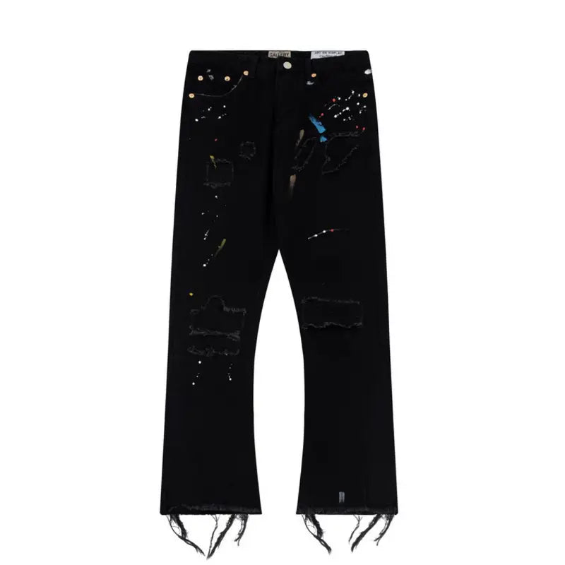 Gallery Dept. Designer-Jeans: Handbemalt, Einzigartig, Streetwear-Meisterwerk für Individualisten