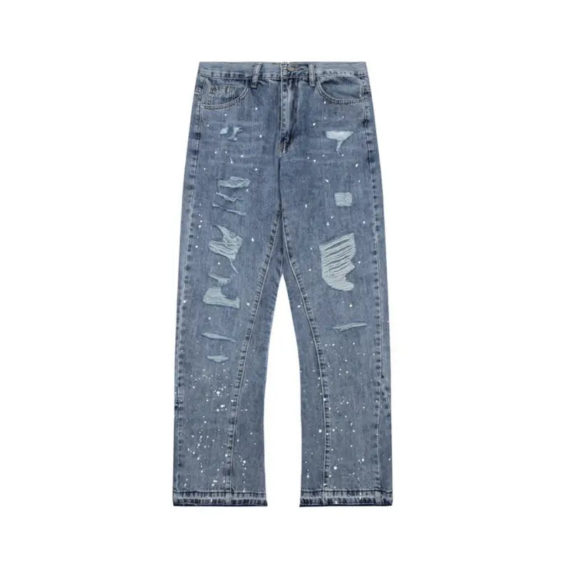 Gallery Dept. Handbemalte Denim Jeans – Künstlerisch, Oversized, Einzigartig, Streetwear-Statement