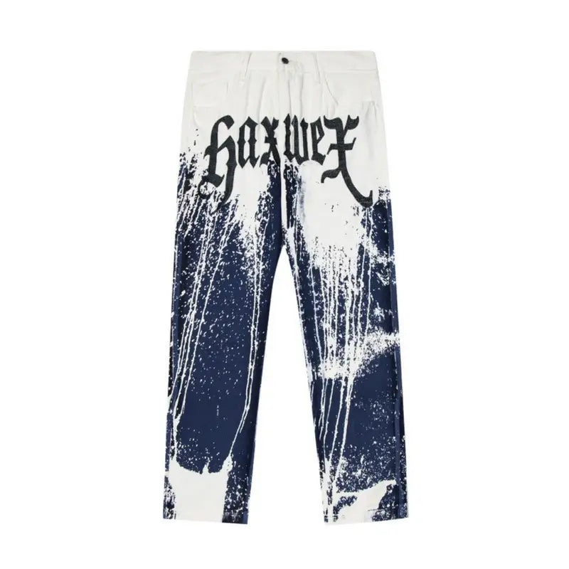 Einzigartige Gallery Dept. Handbemalte Denim Jeans für Herren im Streetwear-Stil