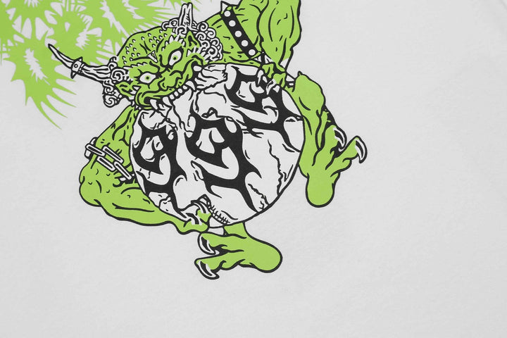 V-LONE Fighting Demons Statement T-Shirt – Exklusiver Streetwear-Look für Rebellen