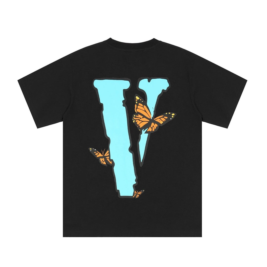 Exklusives V-LONE Schmetterling T-Shirt – Statement Streetwear Baumwoll-Shirt für Individualisten