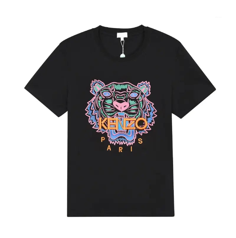 Kenzo Schwarzes Tiger T-Shirt für Herren – Luxuriöser Baumwoll-Designer-Look