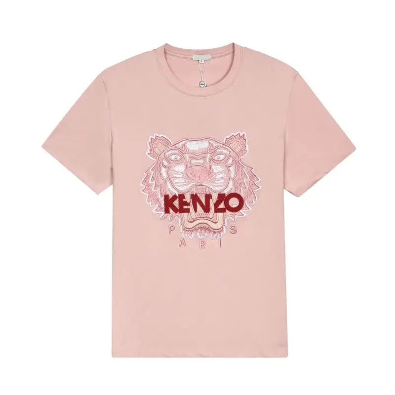 Kenzo Paris Elegantes Rosen-T-Shirt für Herren – Premium Baumwolle Schwarz Design