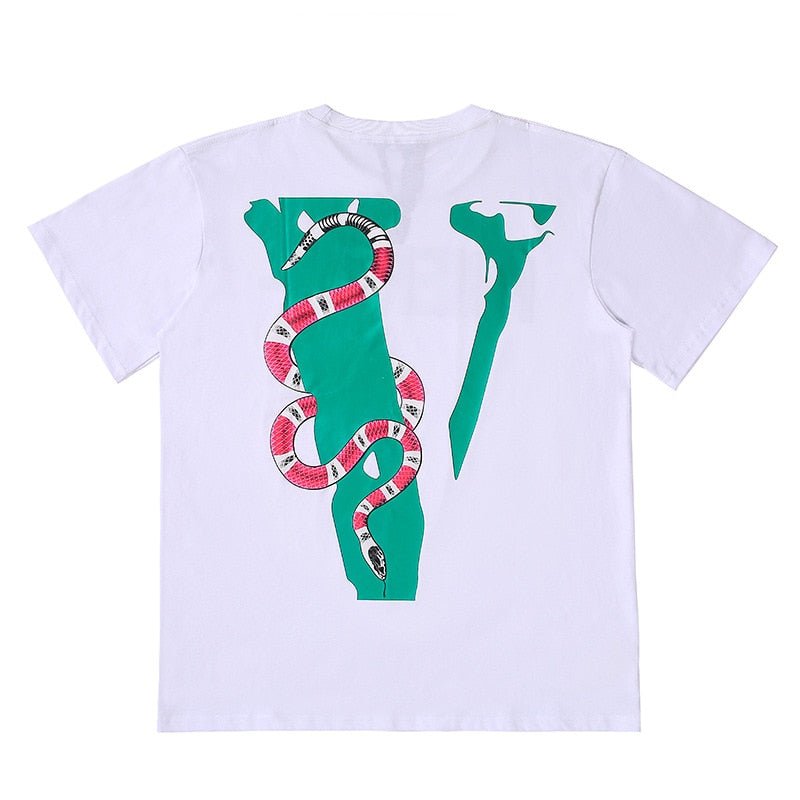 V-LONE Schlangen-T-Shirt: Auffälliges Streetwear-Design für Individuen