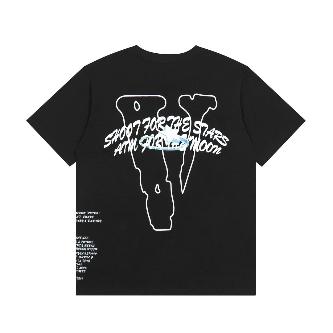 V-LONE Rose Streetwear T-Shirt Unisex Baumwolle Schwarz Komfortabel Stylisch Design