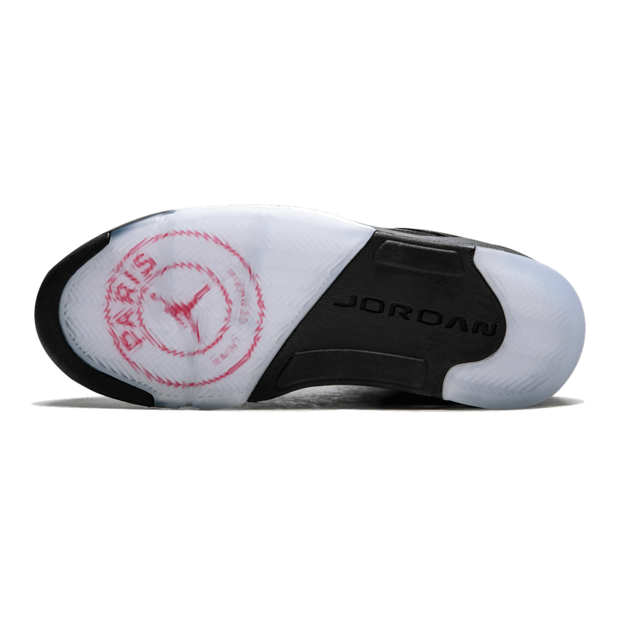 Air Jordan 5 Retro BCFC PSG Sneaker – Schwarzes Nubuk, Kultiges Design