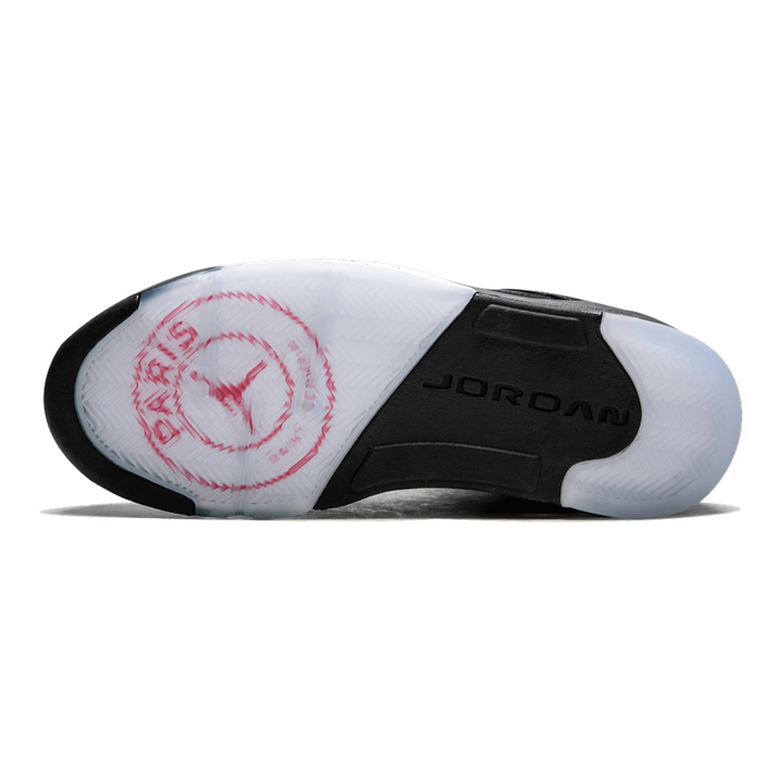 Air Jordan 5 Retro BCFC PSG Sneaker – Schwarzes Nubuk, Kultiges Design